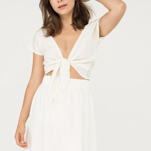 Elizabeth Suzann Maxine Crop | Silk Crepe in Ivory